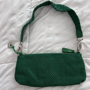 The Sak Emerald Green Woven Shoulder Bag